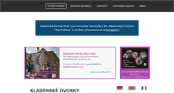 Desktop Screenshot of kladenskedvorky.cz