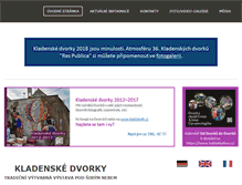 Tablet Screenshot of kladenskedvorky.cz
